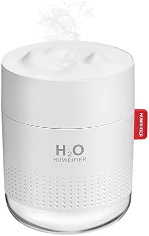 Portable Mini Humidifier, 500ml Small Cool Mist Humidifier, USB Personal Desktop Humidifiers for Baby Bedroom Travel Office Home, Auto Shut-Off, 2 Mist Modes, Super Quiet, White