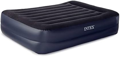 Intex Pillow Dura-Beam Series Rest Raised Airbed with Internal Pump (2020 Model)