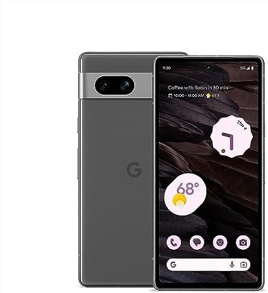Google Pixel 7a - Unlocked Android Cell Phone - Smartphone with Wide Angle Lens and 24-Hour Battery - 128 GB \u2013 Charcoal