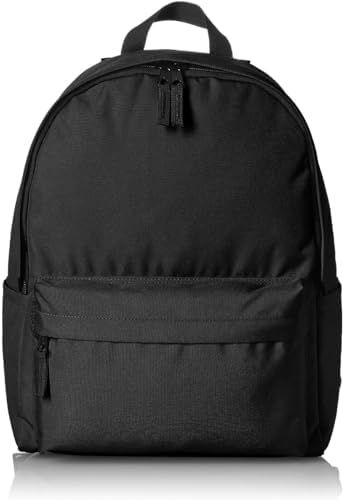 Amazon Basics Backpack for School, Study, Travel, Durable Classic Design, Book Bag, Black