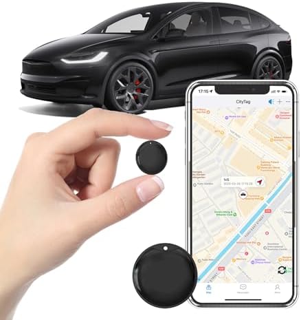 GPS Tracker for Vehicles - Car Tracker Device Hidden for Vehicles, Real-Time Mini Tracker Device for Vehicles, No Monthly Fee or Subscription No SIM Card Required(Available for Android and iOS)