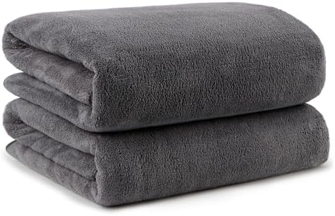 Orighty Bath Towels Pack of 2(27&#39;&#39; x 54&#39;&#39;) - Soft Feel, Highly Absorbent, Quick Drying Microfiber for Body, Sport, Yoga, SPA, Fitness - Grey