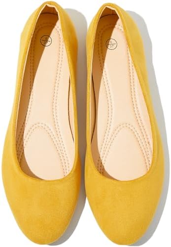 Shupua Flats for Women Round Toe Flat Shoes Dressy Black Ballet Flats Comfortable Womens Dress Shoes Ballerina Flats for Work