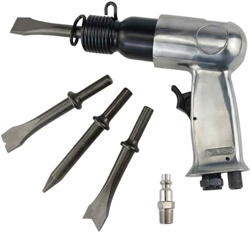 YuYBrightmi 150mm air hammer kit 4-chisels, 4500 BPM, pneumatic hammer shovel tool