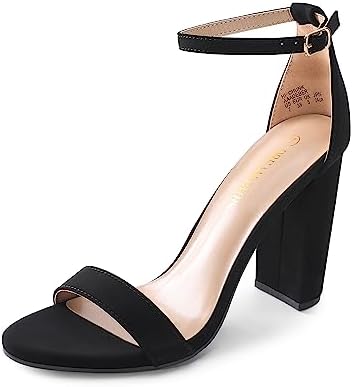 DREAM PAIRS Women&#39;s Hi-Chunk High Heel Pump Sandals
