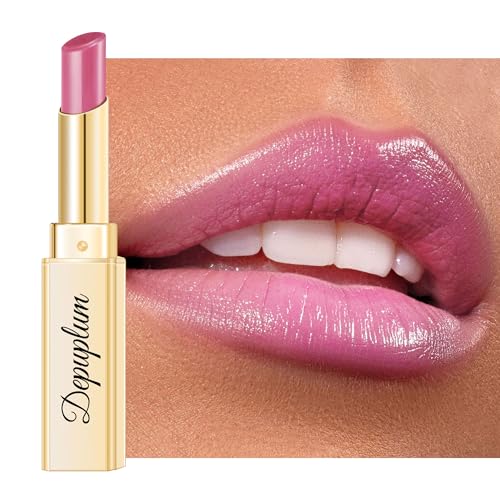 Depuplum Pink Lipstick for Women Hydrate Glossy Lipstick Moisture Lip Gloss Sheer-Medium Coverage Shine Tinted Lip Balm for Dry Lips, DEM88 First love
