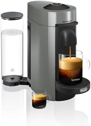 Nespresso Vertuo Plus Coffee and Espresso Maker by De&#39;Longhi, Grey