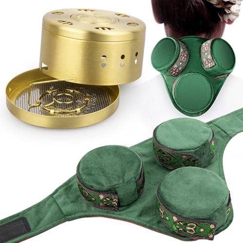 Vrsafan Smokeless Copper Mocha Box, Copper Can Anti toxic Treatment Tool, Neck, Knees, Waist, Shoulders, Back Moisture Removal, Airsoft