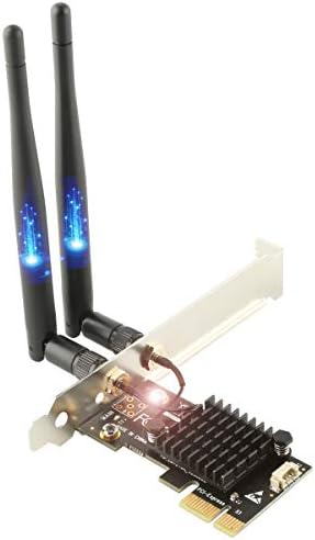 Ubit AC1200 PCIe WiFi Card for PC with BT 4.2  Dual Band Wireless Network Adapter WiFi Card with Heat Sink Technology  for Gaming, Browsing, Streaming etc