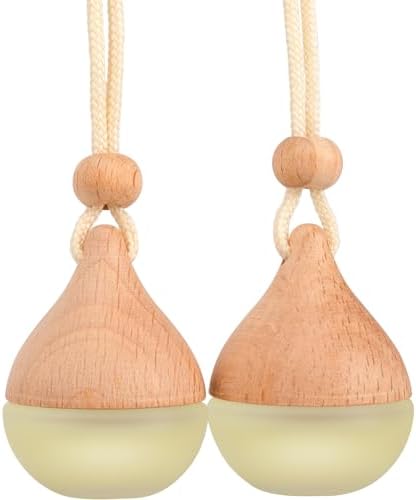 Hanging Car Air Freshener for Women Aromatherapy Fragrance Diffuser with Refillable Oil Lavender 2pcs