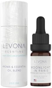 Levona Scent Essential Oil - Luxury Aroma for Home, Office, Hotel &amp; Spa, Ideal for Humidifiers &amp; Diffusers, Hotel Fragrance with Nutmeg, Lemon &amp; Rose - 10ml \/ 0.33 fl oz, Moonlight in Par