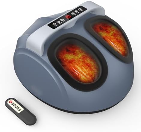 SLOTHMORE Shiatsu Foot Massager with Heat, Foot Massager Machine for Neuropathy, Plantar Fasciitis and Pain Relief, Deep Tissue Kneading Improves Circulation, Up to Size 11