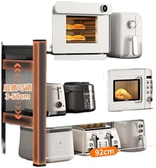 厨房 Kitchen Gadgets, Cook Accessories 置物架 Sink Organizers and Storage 落地式多层微波炉架房间收纳架子多功能烤箱锅架储物架 KCookware Accessories - 176
