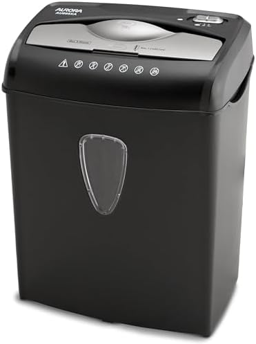 Aurora AU895XA 8-Sheet Professional Cross-Cut Paper and Credit Card Shredder