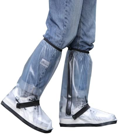 Jikamul Waterproof Rain Boot Shoe Cover with Reflector Reusable &amp; Foldable