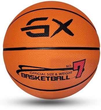 GX Tour+ Rubber Basketball, Size 7 (29.5 inches), Indoor\/Outdoor, Durable Tire Textured Rubber