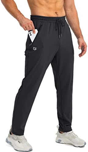 G Gradual Men's Sports Pants with Zipper Pocket Cone Jogging Pants, Suitable for Exercise, Jogging, Running