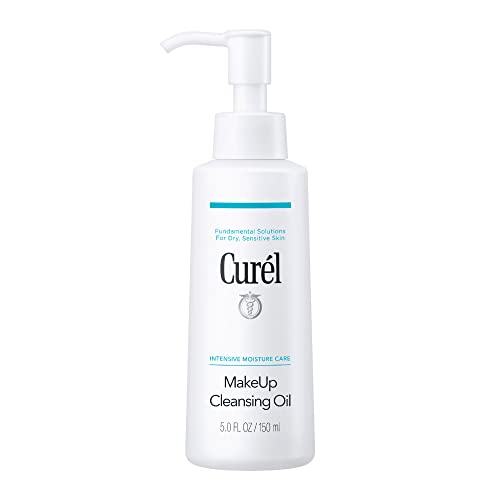 Curel Japanese Skin Care Makeup Cleansing Oil for Face, Oil-Based Makeup Remover for Dry, Sensitive Skin, Fragrance Free Facial Cleansing Oil, 5 Oz