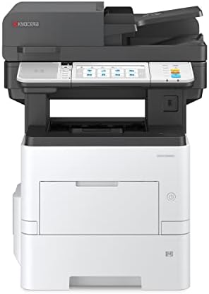 KYOCERA ECOSYS MA6000ifx All-in-One Monochrome Laser Printer (Print\/Copy\/Scan\/Fax), 62 ppm, Up to Fine 1200 dpi, Gigabit Ethernet HyPAS Capable, 7 inch Touchscreen Panel, 512 MB