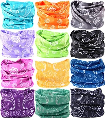 VANCROWN Headband Neck Gaiter Head Wrap Headwear Face Mask Magic Scarf Bandana for Men and Women