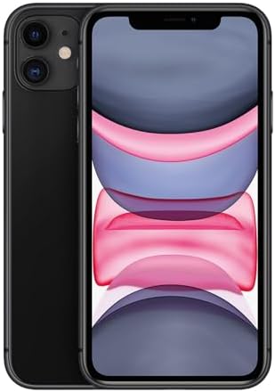 Apple iPhone 11, 64GB, Black - Unlocked (Renewed)