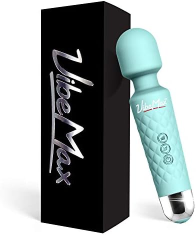 Rechargeable Personal Massager - Powerful Multi Speed Vibration - Whisper Quiet - Waterproof - for Muscle Tension Relief in Neck, Back, Shoulders, Legs and Feet - Turquoise