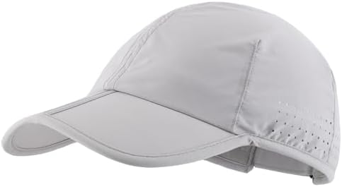 Connectyle Foldable Sports Cap Reflective Performance Running Hat Quick Dry Workout Hat Athletic Fitted Cap for Men &amp; Women