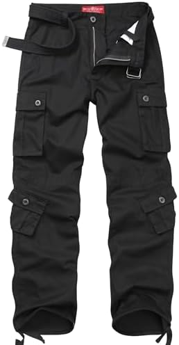 TRGPSG Men&#39;s Wild Cargo Pants, Camo Pants Cotton Casual Work Hiking Pants with 8 Pockets