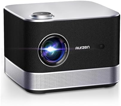 3-in-1 Projector 4K Supported, AURZEN BOOM 3 Smart Projector with WiFi and Bluetooth, 3D DoIby Audio &amp; 36W Speakers, Auto Focus &amp; Keystone, Netflix Official 500 ANSI Home Outdoor proyector, Bl
